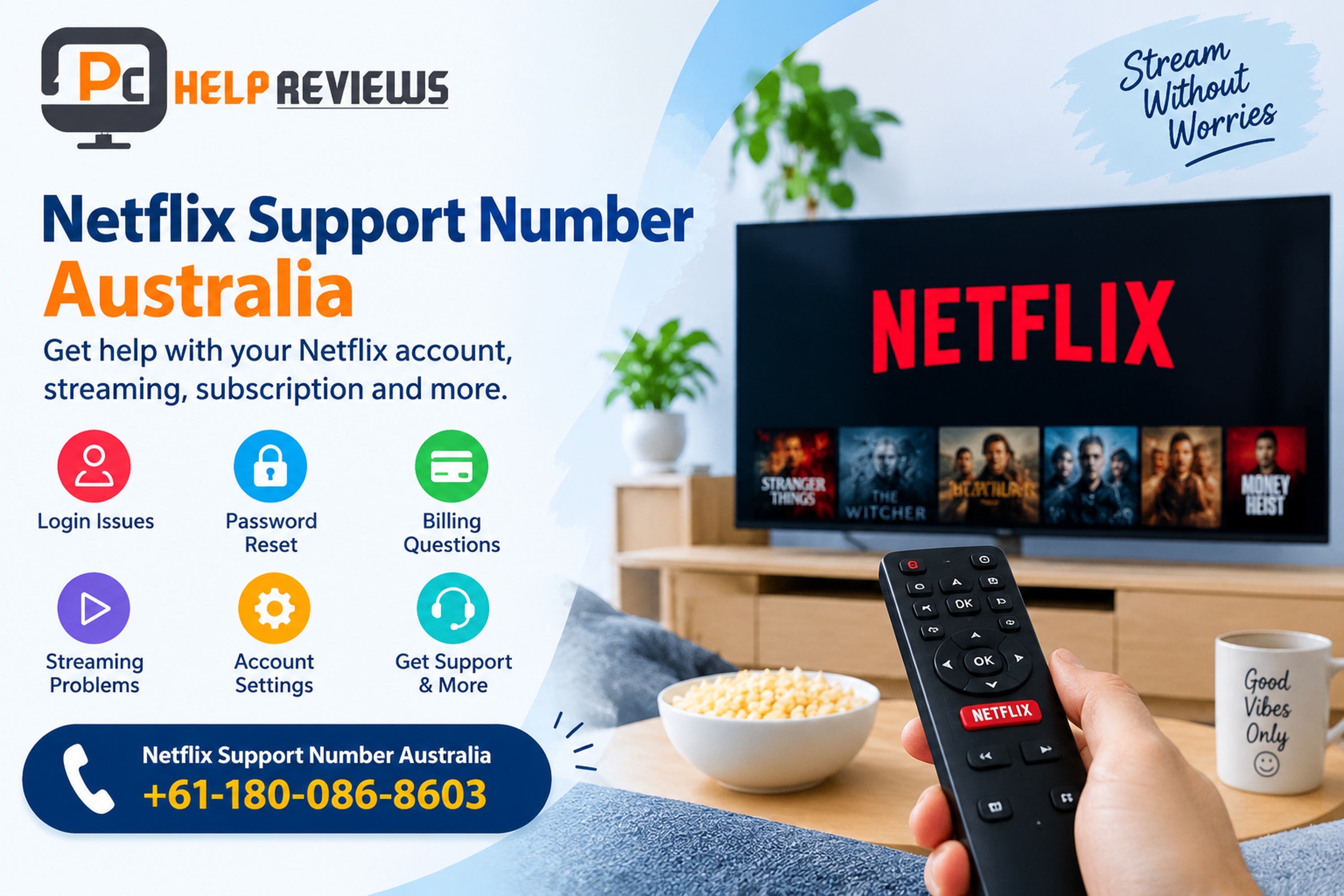 Netflix Phone Number Australia +611800868603: ThirdParty Help for Common Streaming and Account Issues