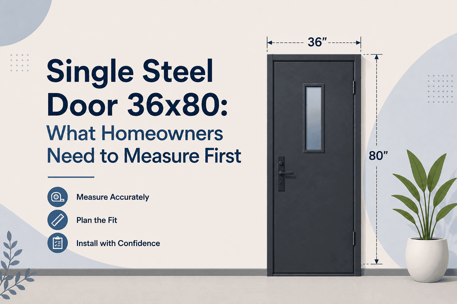 Single Steel Door 36x80: What Homeowners Need to Measure First