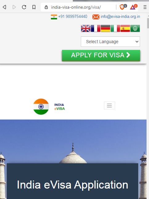 Indian Visa Online - USA OFFICE