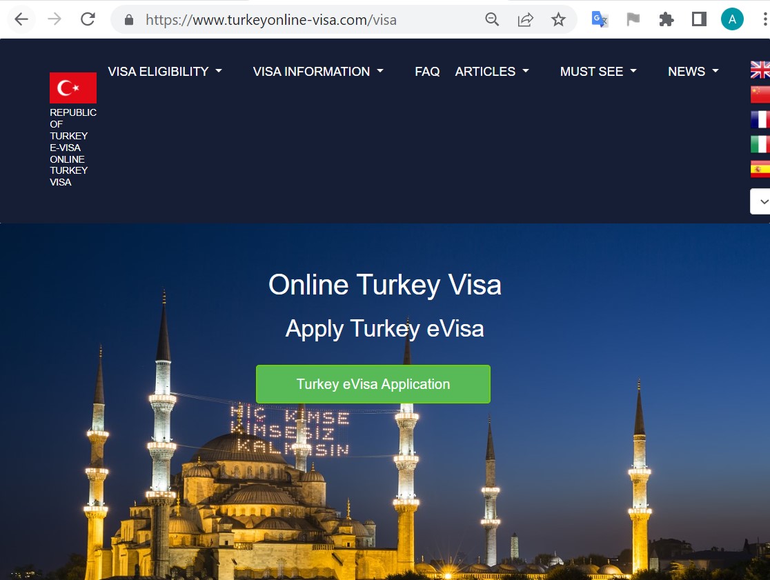 TURKEY Official Government Immigration Visa Application Online ITALIAN AND FRENCH CITIZENS Turkey Visa Application Immigration Center