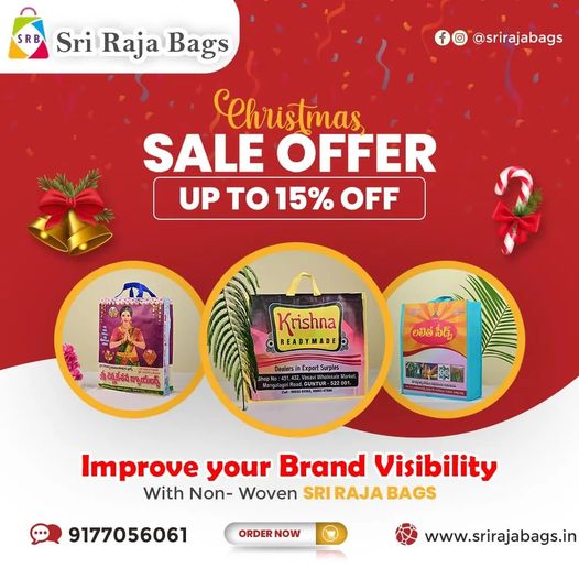 Sri Raja Bags || Personalized Sidepatty Printing Bags Wholes